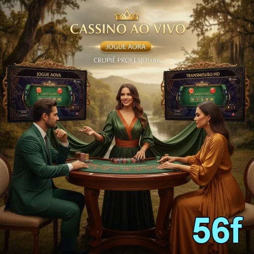 Acesso a cassino ao vivo no site 56f com crupier profissional.
