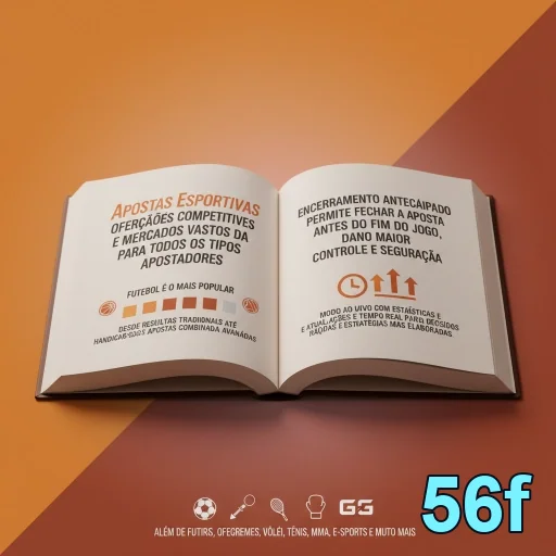 Imagem do livro aberto sobre apostas e serviços do 56f.