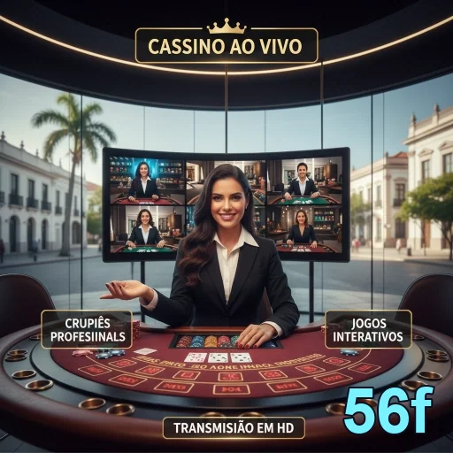 Jogadora em cassino ao vivo na plataforma 56f com crupiês.