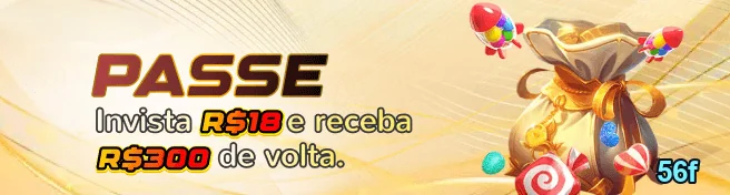 Imagem promocional de oferta de bônus da 56f.